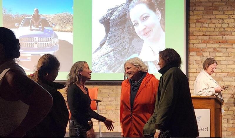 Marya Hornbacher with guests