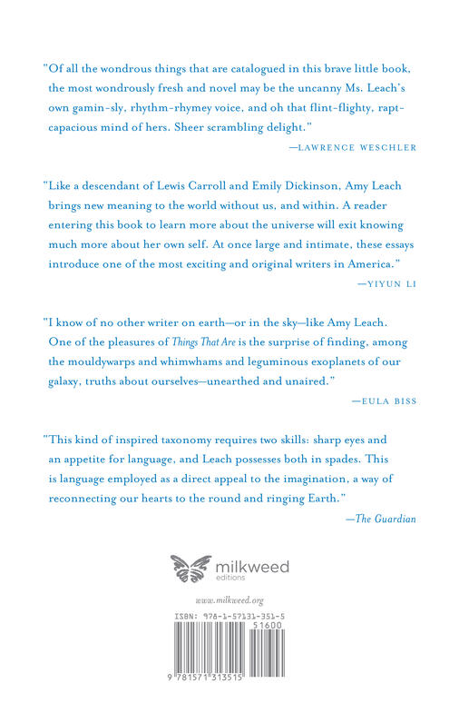Things that Are (back cover) Things that Are (back cover)
