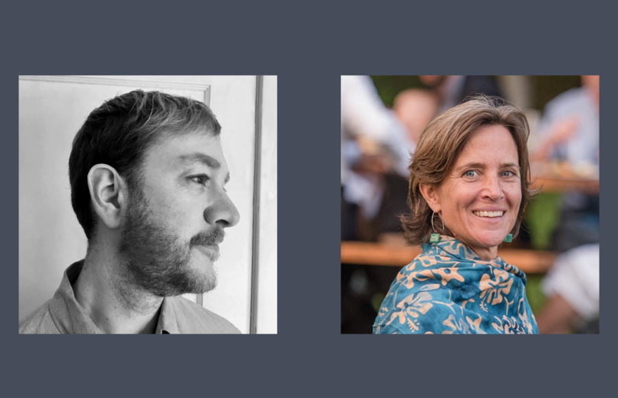 Headshots of Chris Martin and Helen Whybrow, Milkweed’s editors-at-large.